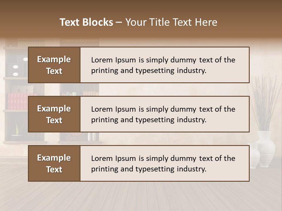 Interior Hardwood Grunge PowerPoint Template