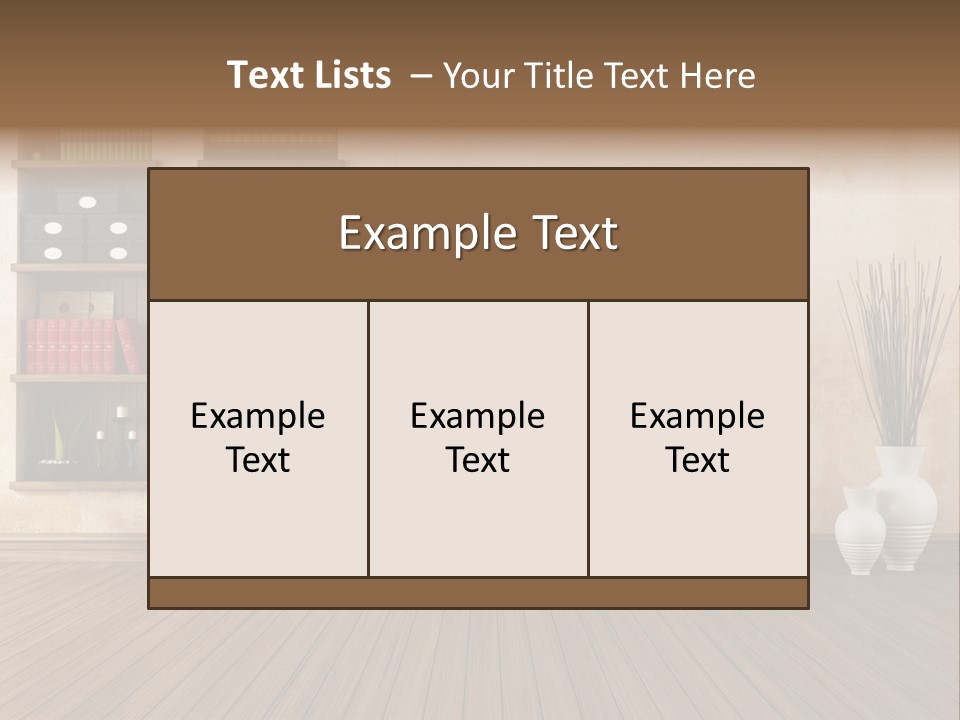 Interior Hardwood Grunge PowerPoint Template
