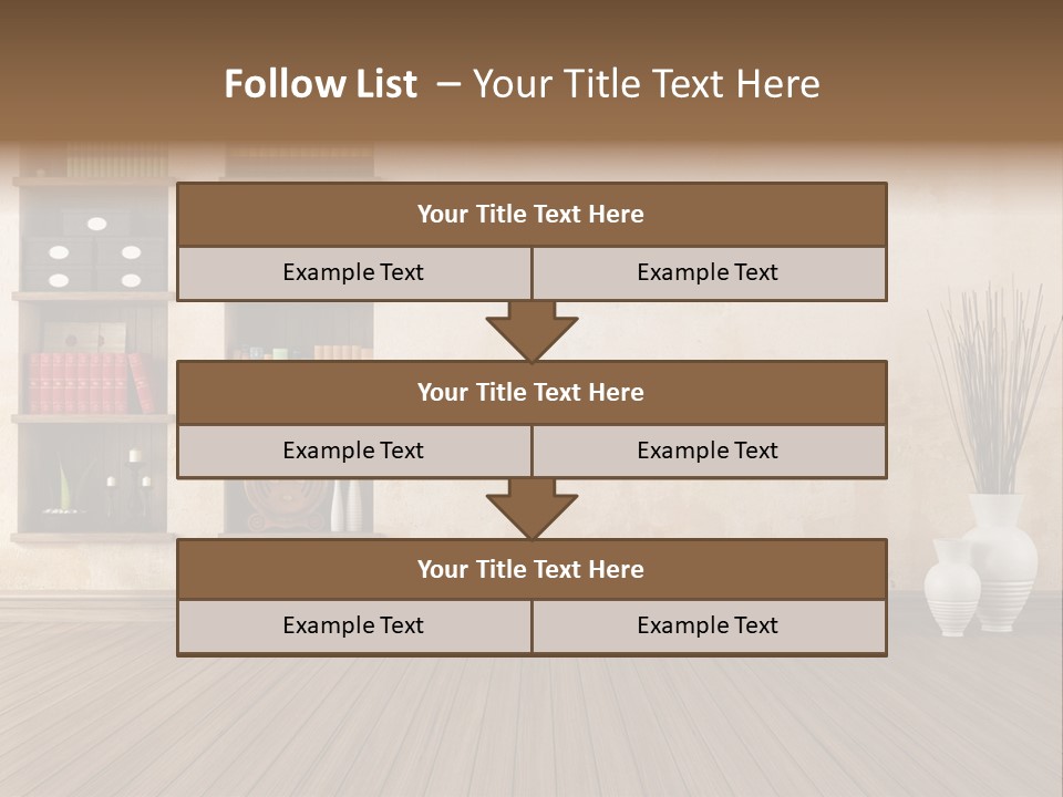 Interior Hardwood Grunge PowerPoint Template