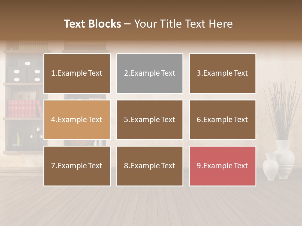 Interior Hardwood Grunge PowerPoint Template