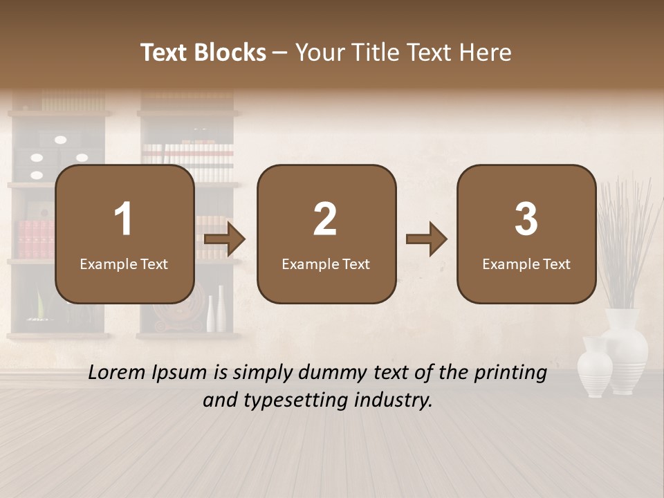 Interior Hardwood Grunge PowerPoint Template