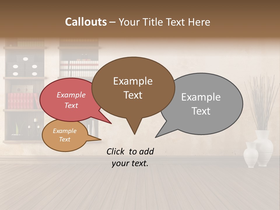 Interior Hardwood Grunge PowerPoint Template