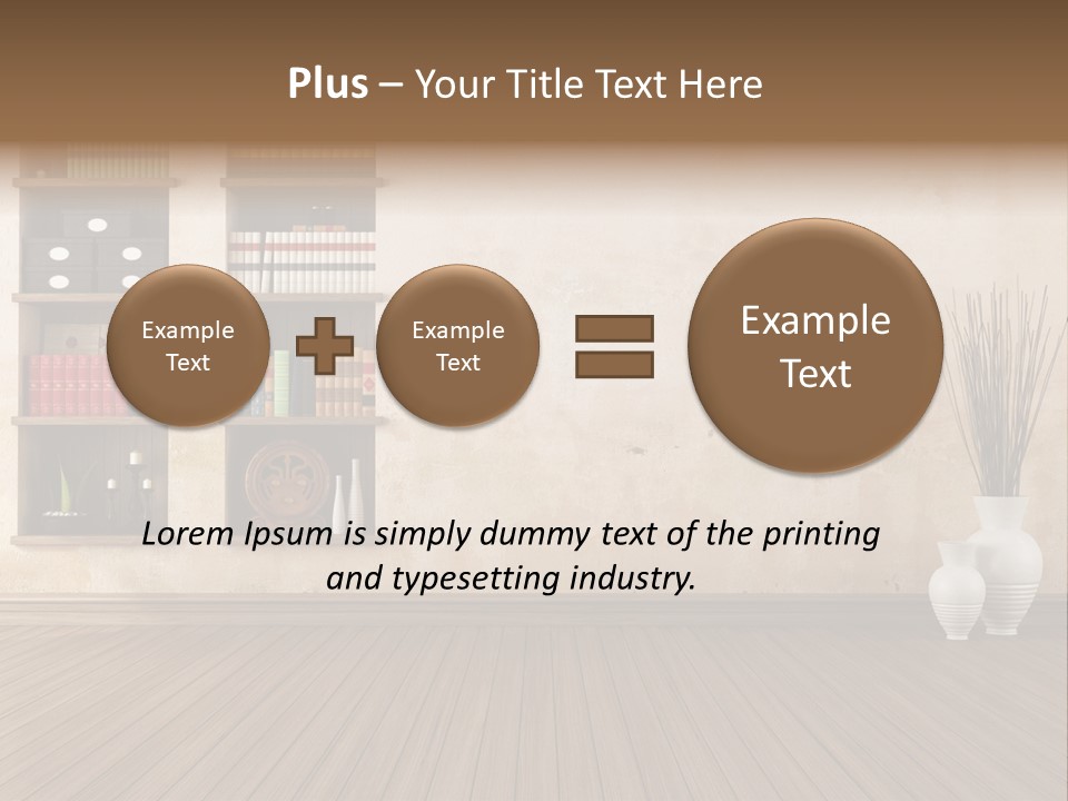 Interior Hardwood Grunge PowerPoint Template