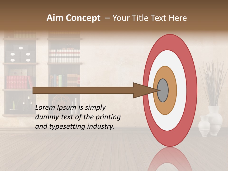 Interior Hardwood Grunge PowerPoint Template