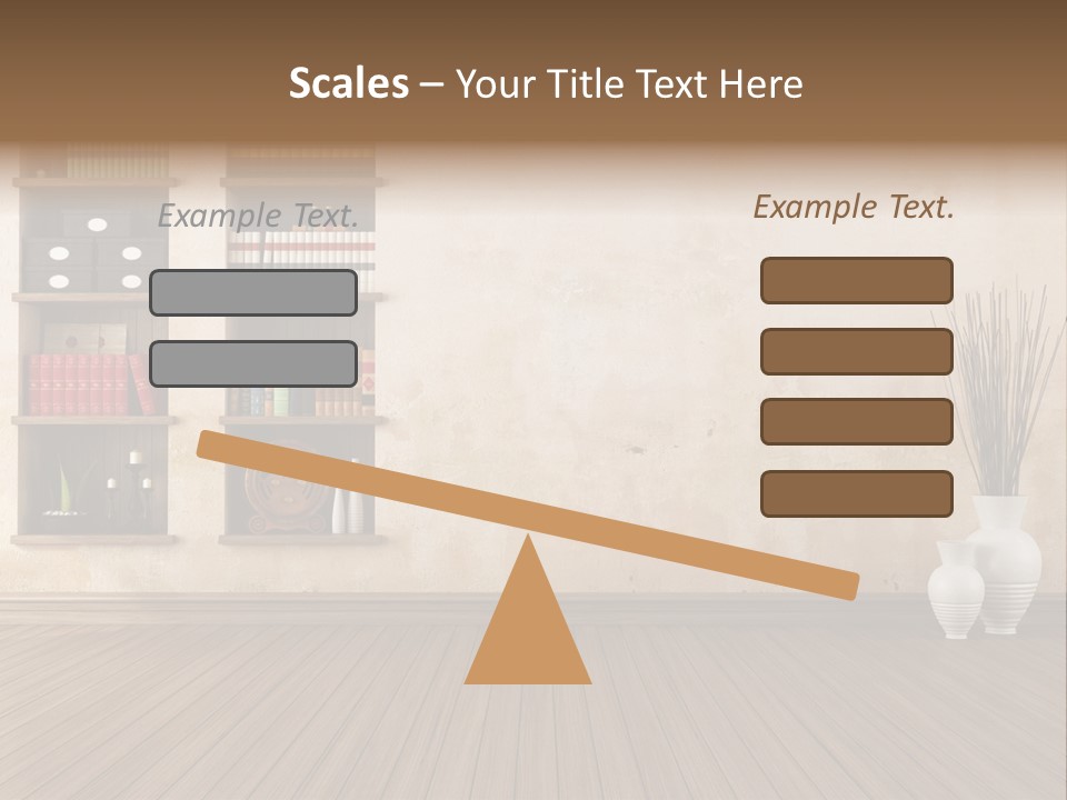 Interior Hardwood Grunge PowerPoint Template