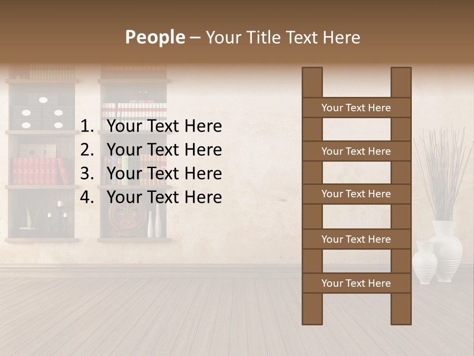Interior Hardwood Grunge PowerPoint Template