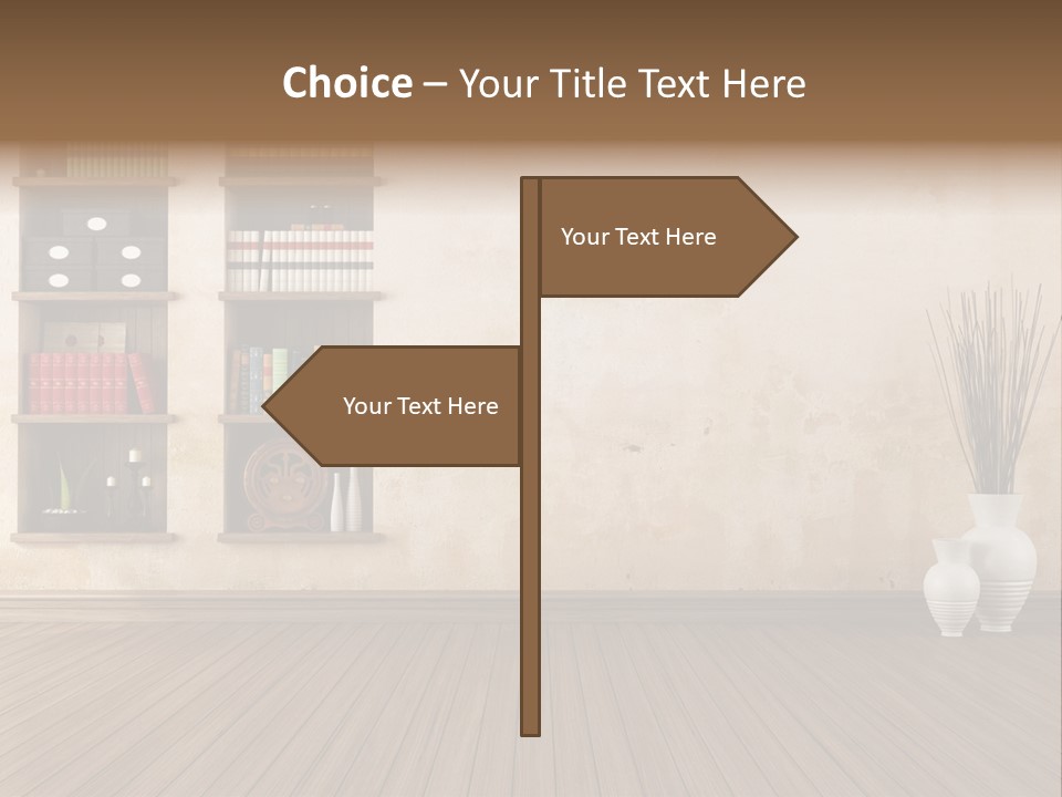 Interior Hardwood Grunge PowerPoint Template