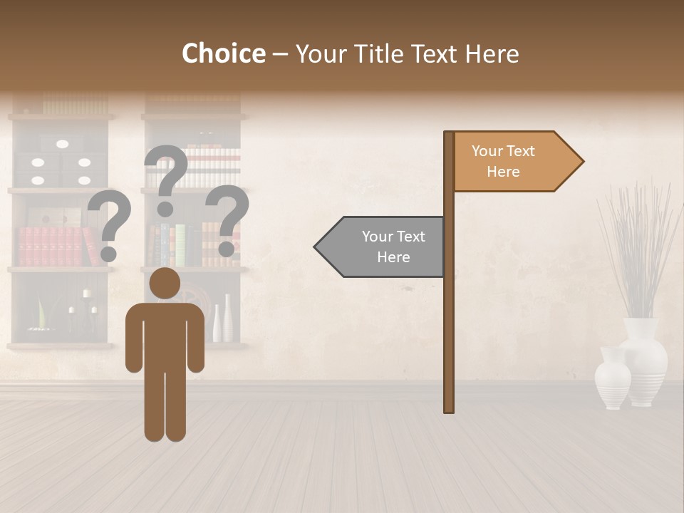 Interior Hardwood Grunge PowerPoint Template
