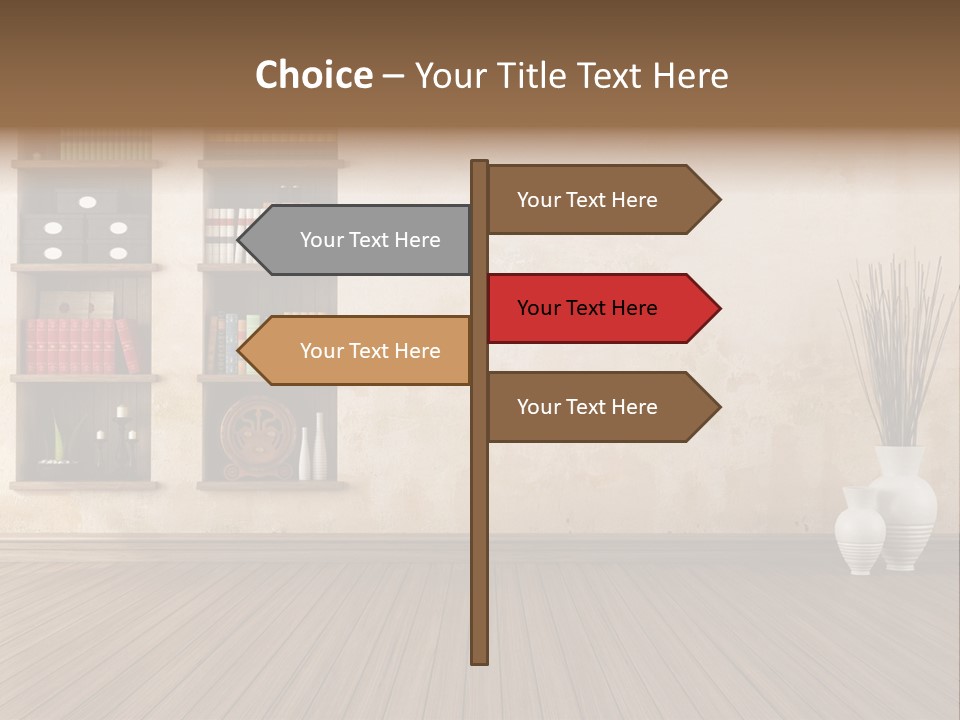 Interior Hardwood Grunge PowerPoint Template
