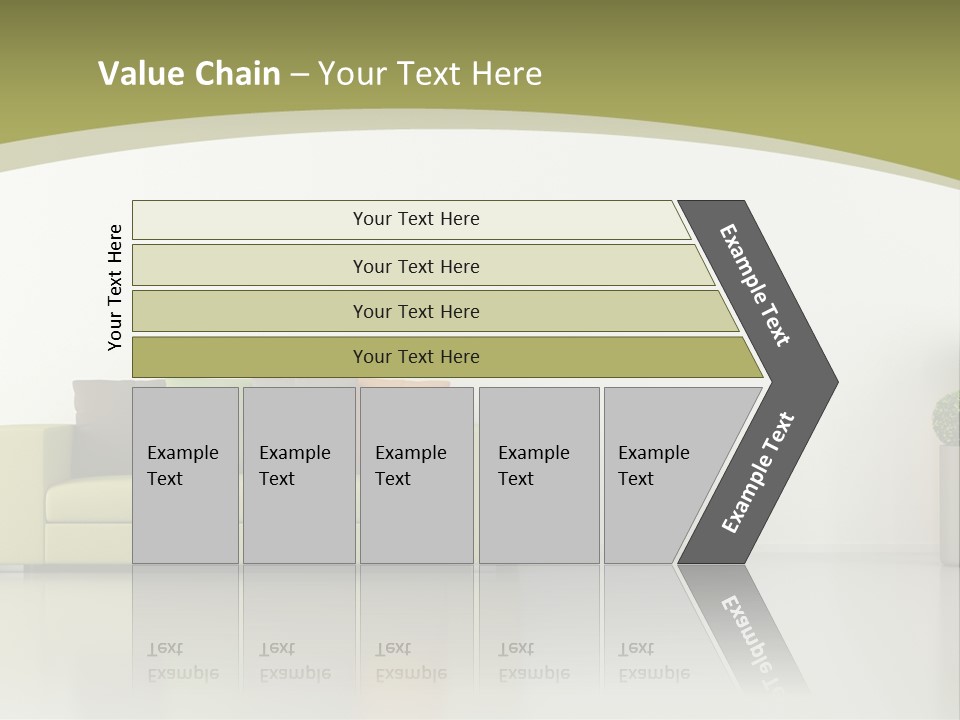Modern Room Sofa PowerPoint Template