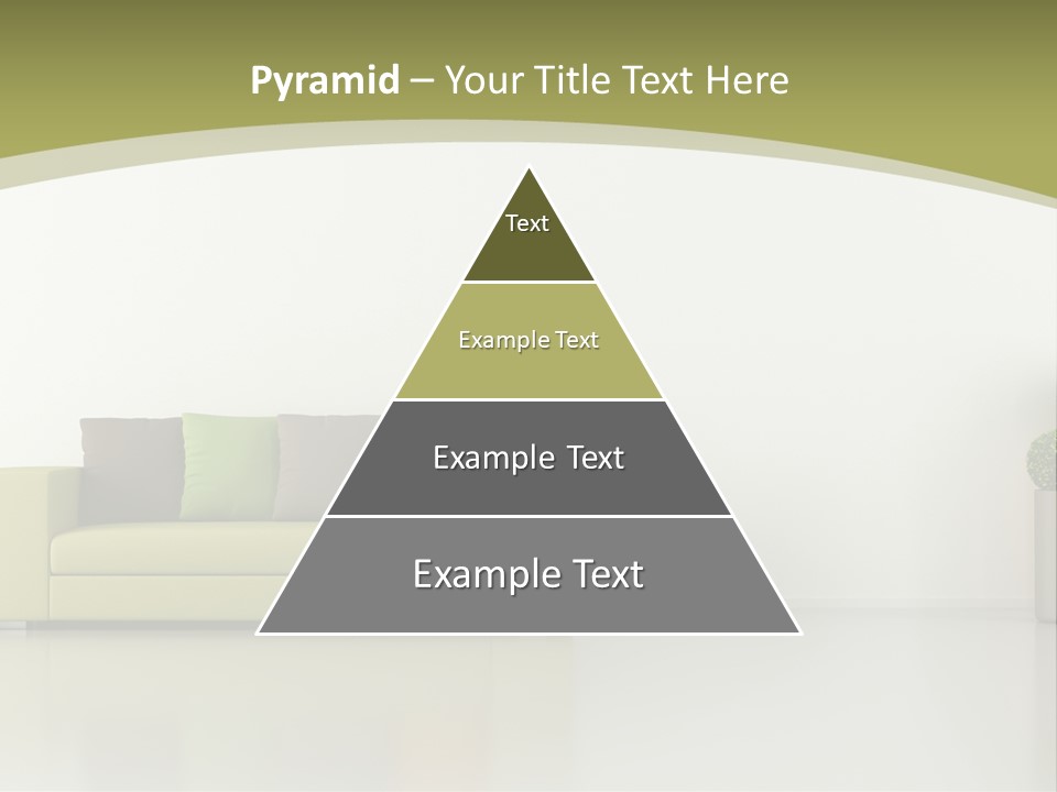 Modern Room Sofa PowerPoint Template