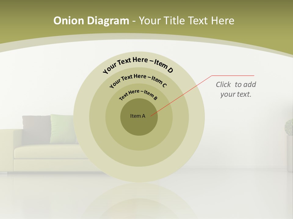 Modern Room Sofa PowerPoint Template