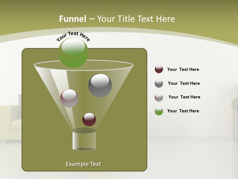 Modern Room Sofa PowerPoint Template