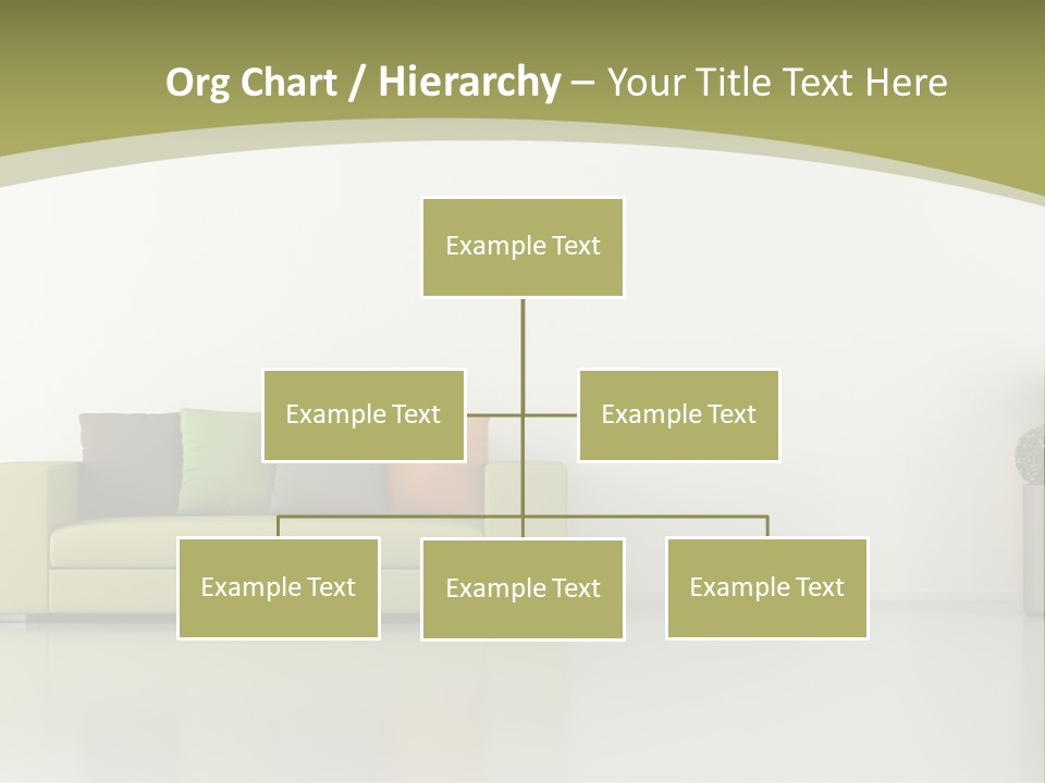 Modern Room Sofa PowerPoint Template