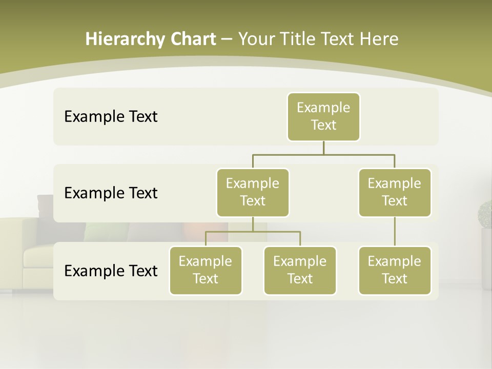 Modern Room Sofa PowerPoint Template