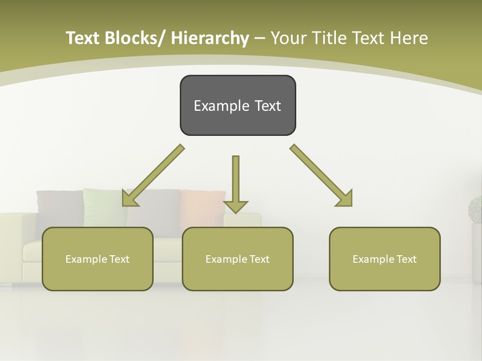 Modern Room Sofa PowerPoint Template