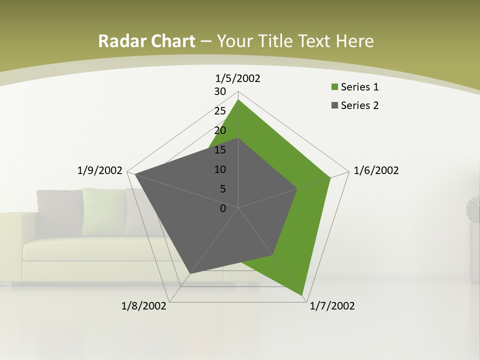 Modern Room Sofa PowerPoint Template