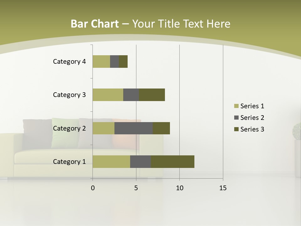 Modern Room Sofa PowerPoint Template