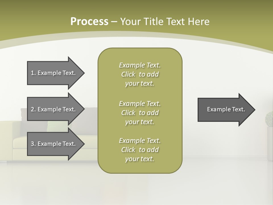 Modern Room Sofa PowerPoint Template