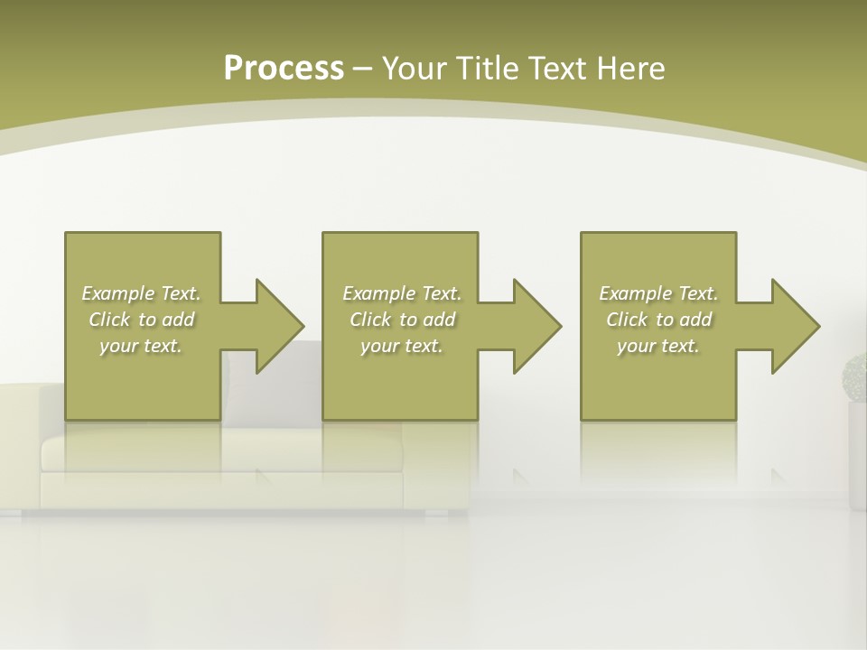 Modern Room Sofa PowerPoint Template