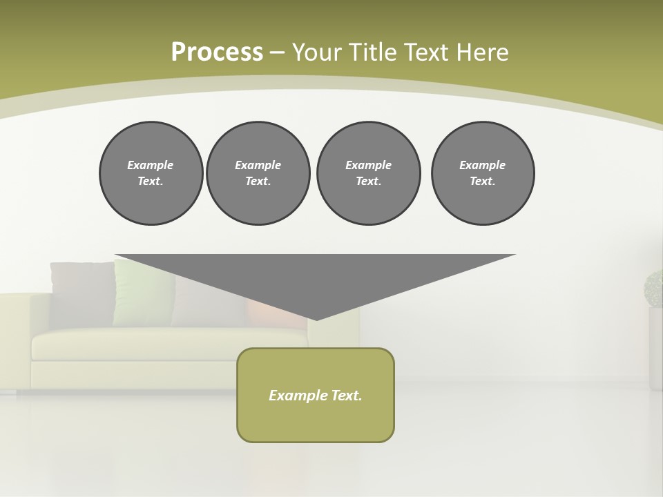 Modern Room Sofa PowerPoint Template