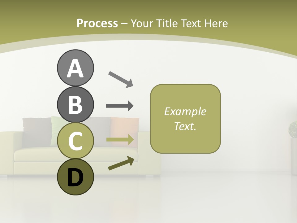 Modern Room Sofa PowerPoint Template