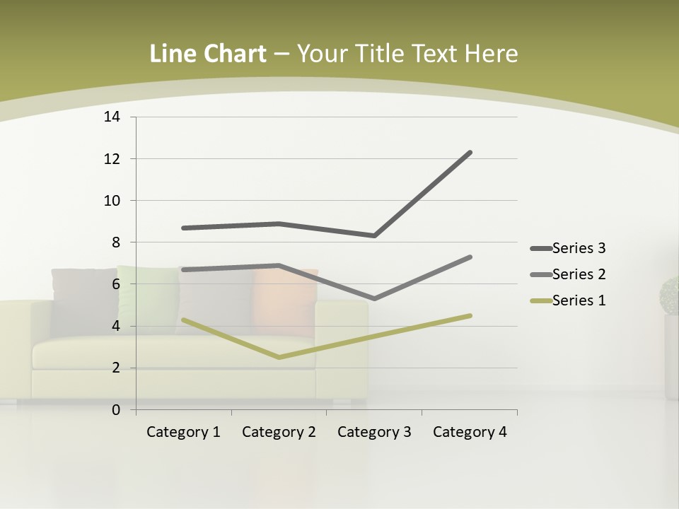 Modern Room Sofa PowerPoint Template