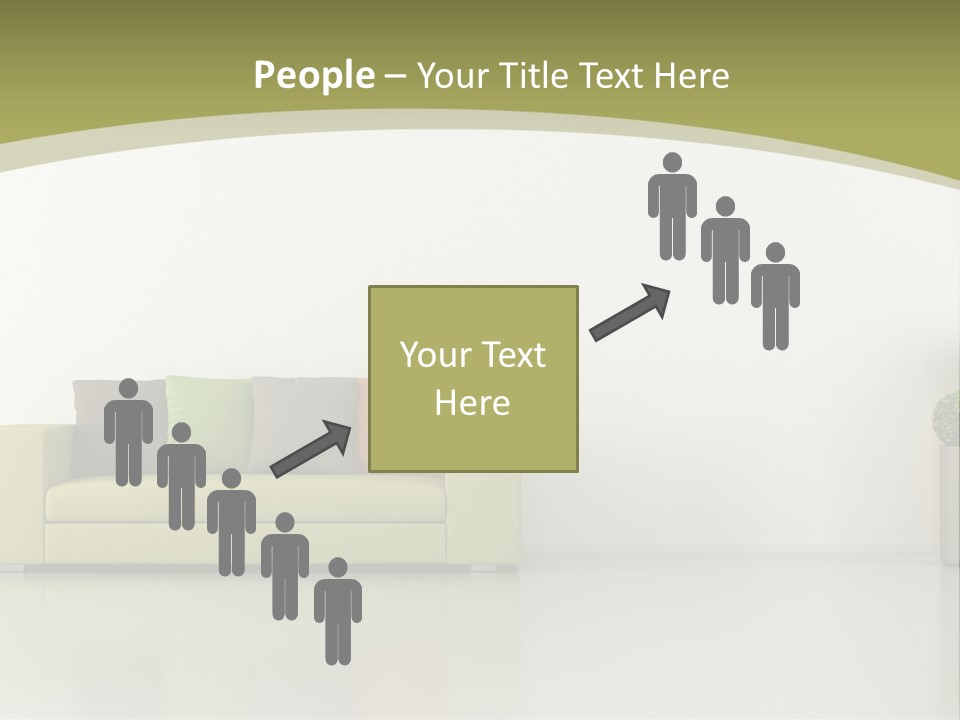 Modern Room Sofa PowerPoint Template