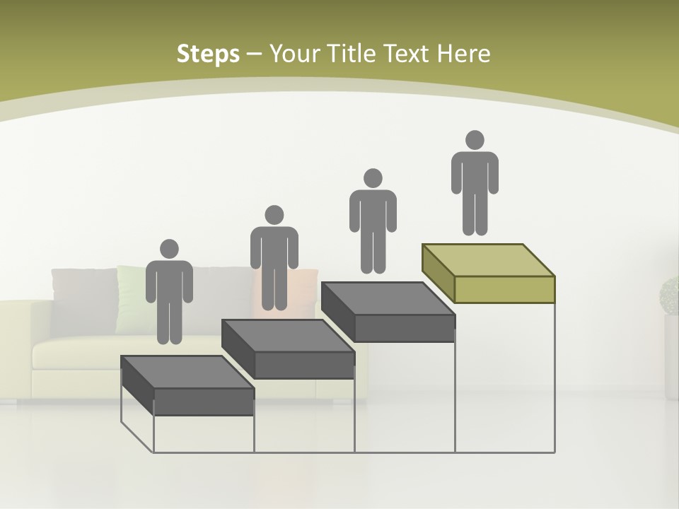 Modern Room Sofa PowerPoint Template