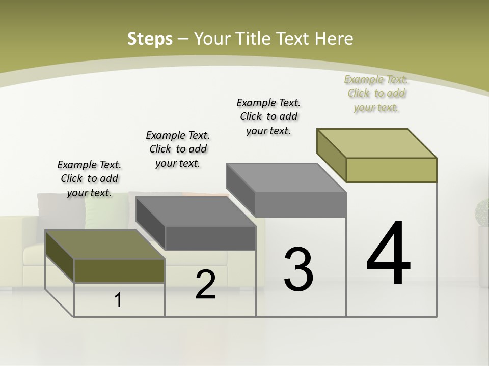 Modern Room Sofa PowerPoint Template