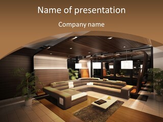 View Living Building PowerPoint Template