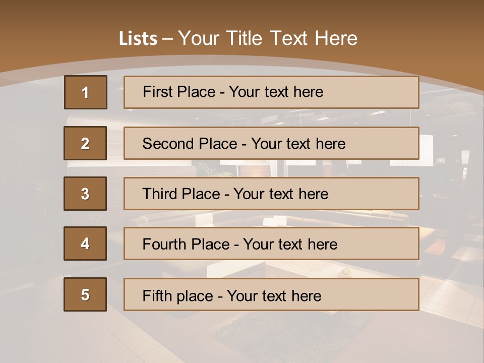 View Living Building PowerPoint Template