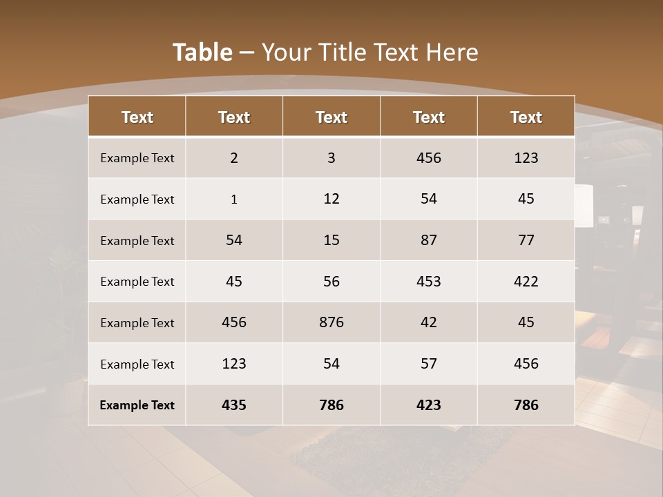 View Living Building PowerPoint Template