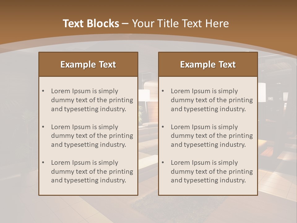 View Living Building PowerPoint Template