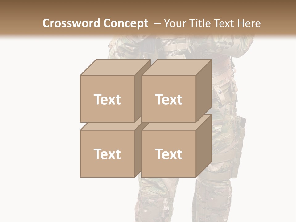 Thought Head Red PowerPoint Template