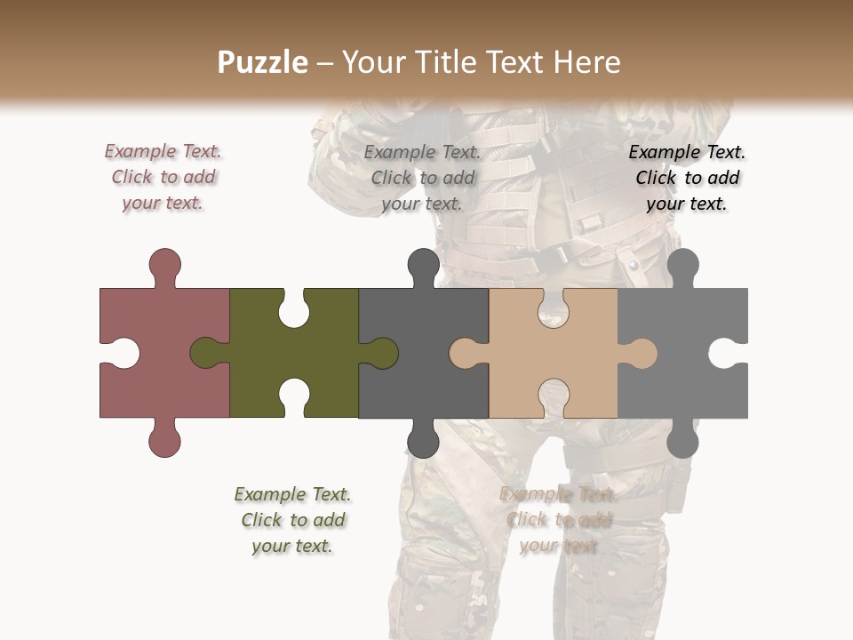 Thought Head Red PowerPoint Template