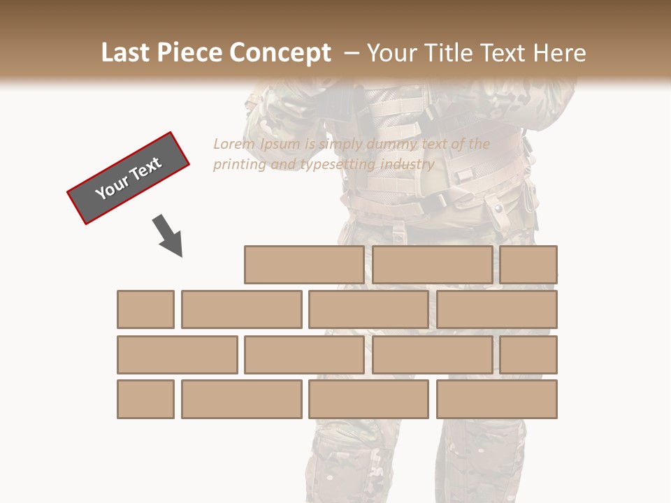 Thought Head Red PowerPoint Template