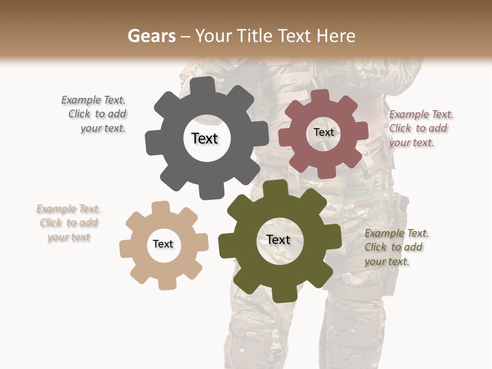 Thought Head Red PowerPoint Template