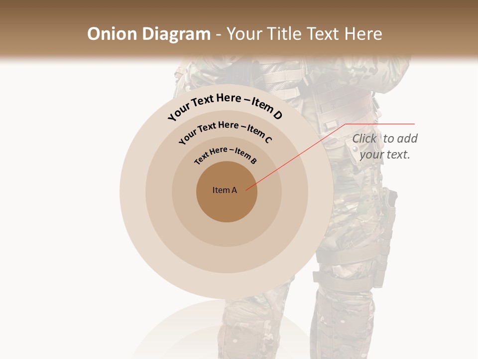 Thought Head Red PowerPoint Template