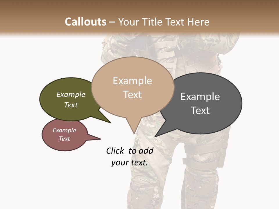 Thought Head Red PowerPoint Template