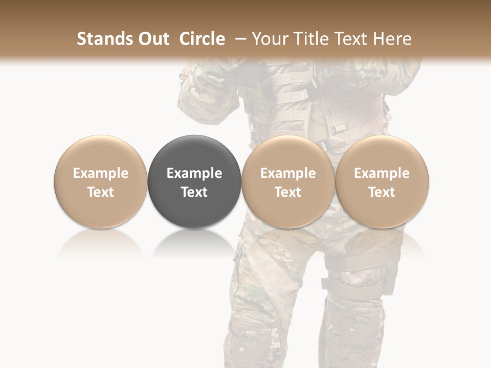 Thought Head Red PowerPoint Template