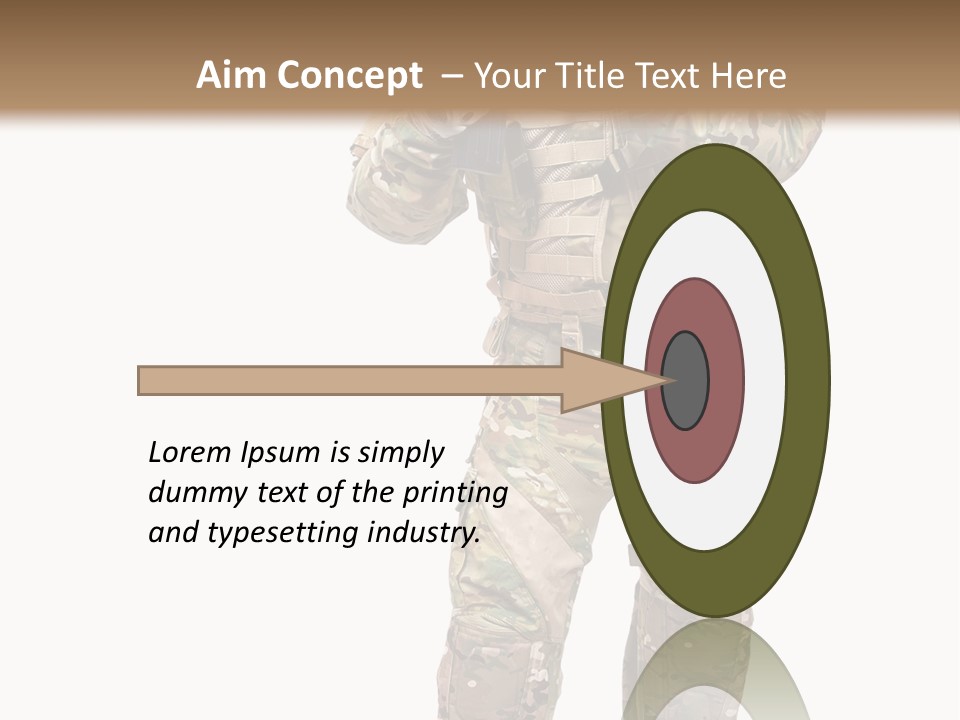 Thought Head Red PowerPoint Template