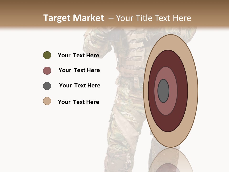 Thought Head Red PowerPoint Template