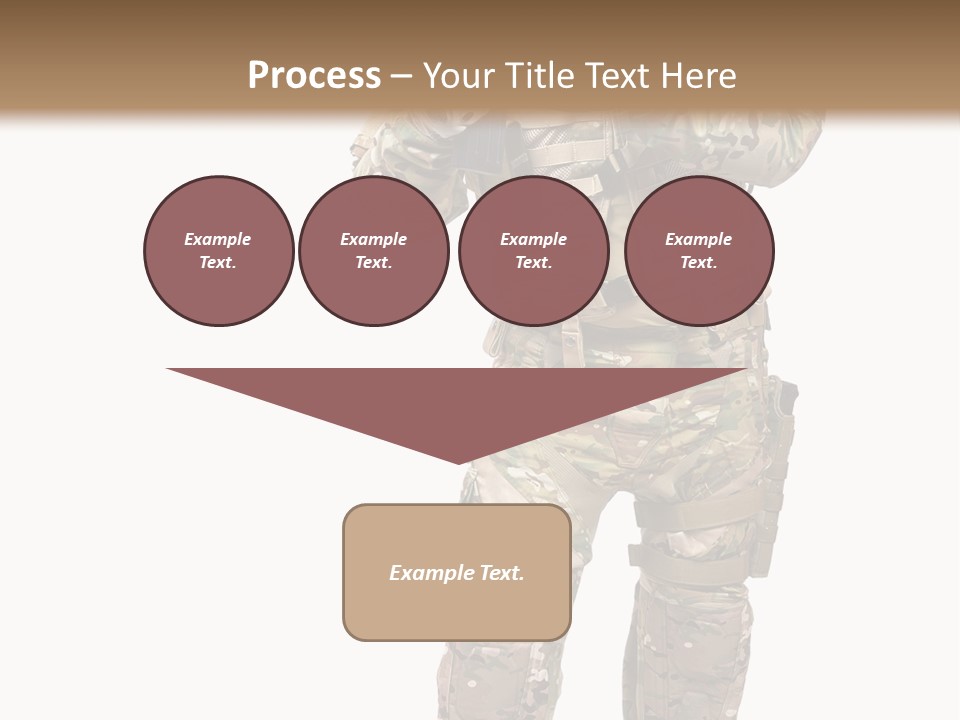 Thought Head Red PowerPoint Template