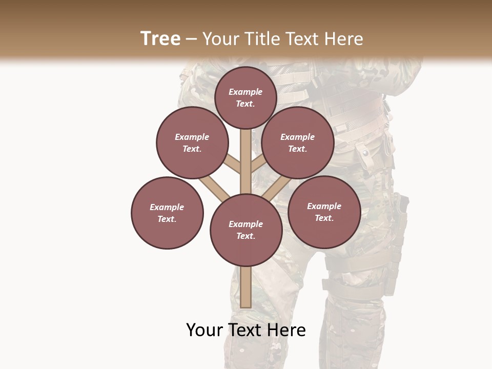 Thought Head Red PowerPoint Template