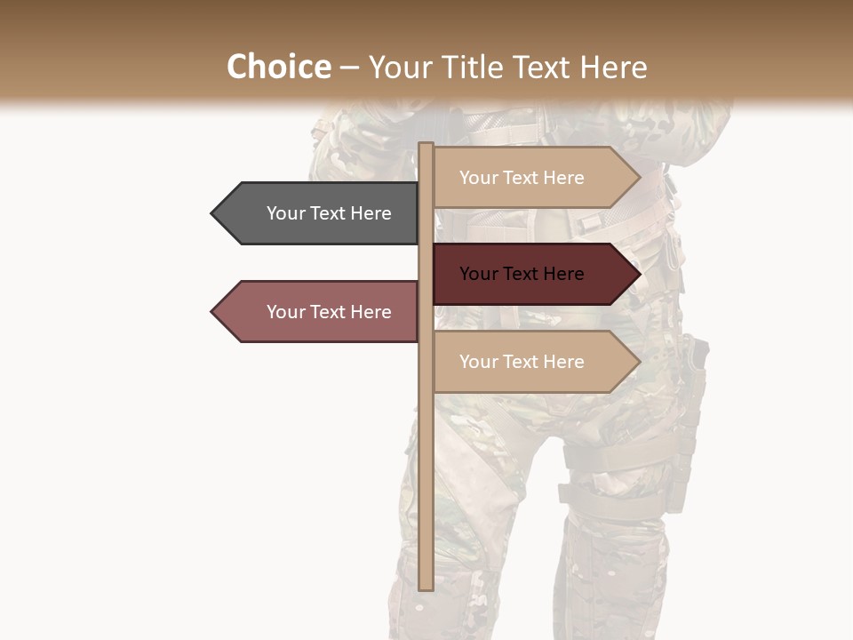 Thought Head Red PowerPoint Template