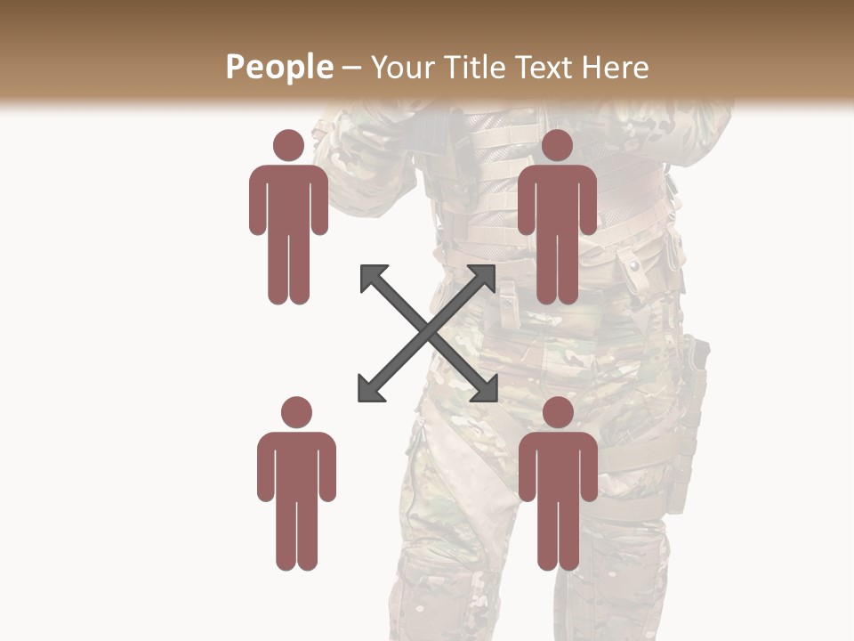 Thought Head Red PowerPoint Template