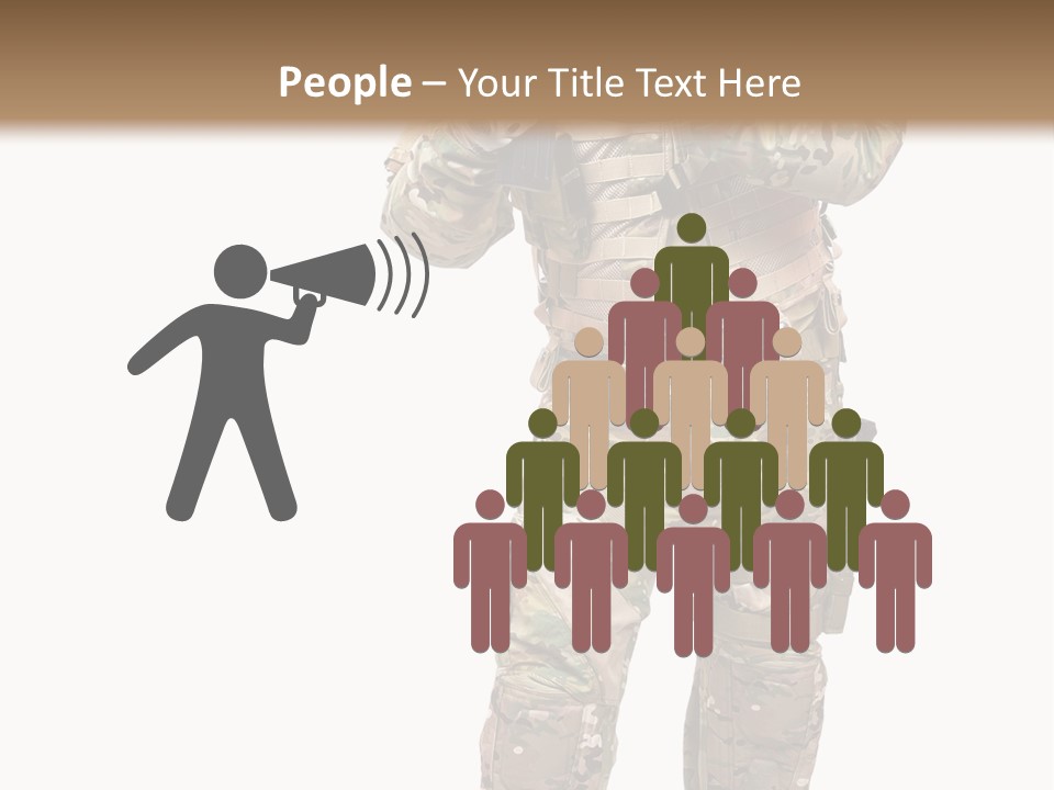 Thought Head Red PowerPoint Template