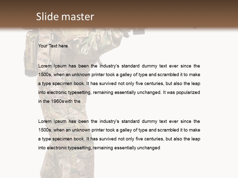 Weapon Isolated Game PowerPoint Template