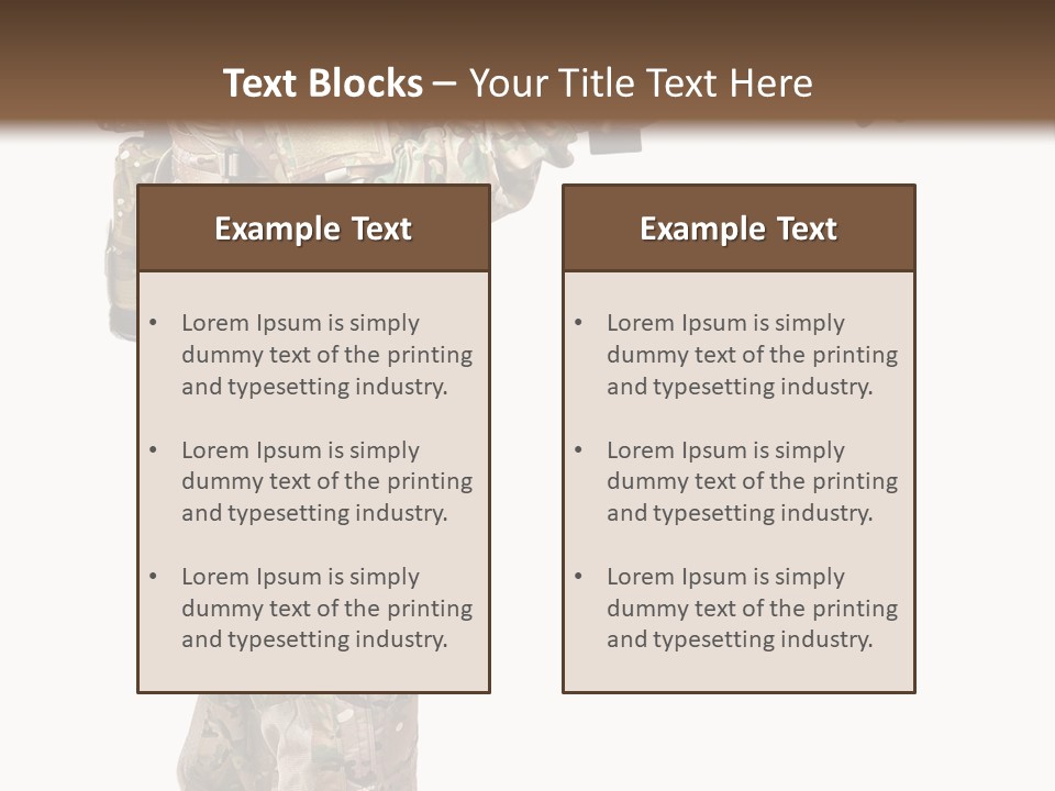 Weapon Isolated Game PowerPoint Template